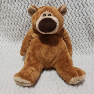 Vintage Wishpets John Light Brown Tan Soft Fur 16in Teddy Bear Plush 2002